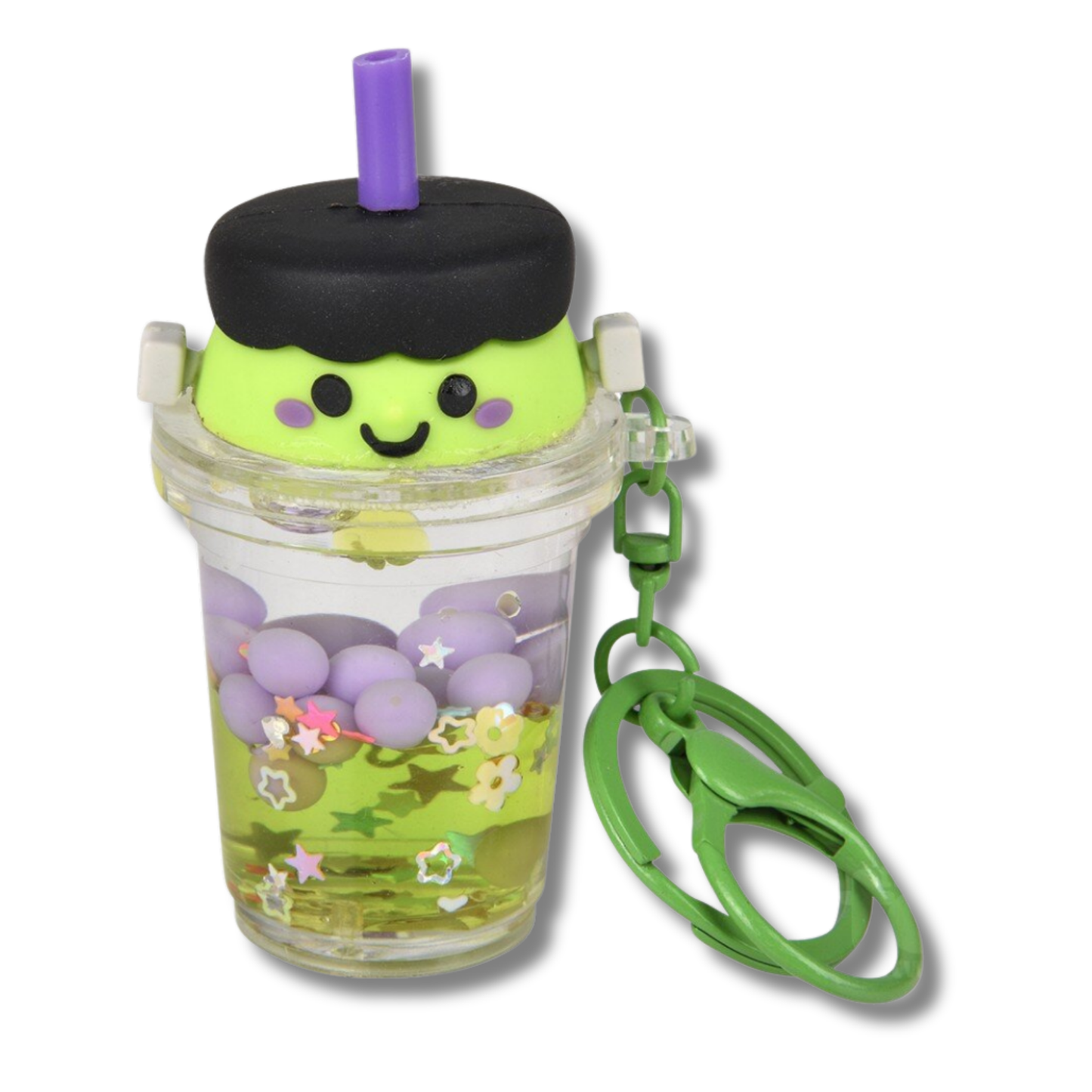 Bubble Tea Fidget Kids Play Halloween Keychain - Assorted