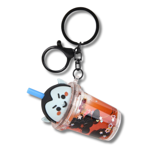 Bubble Tea Fidget Kids Play Halloween Keychain - Assorted