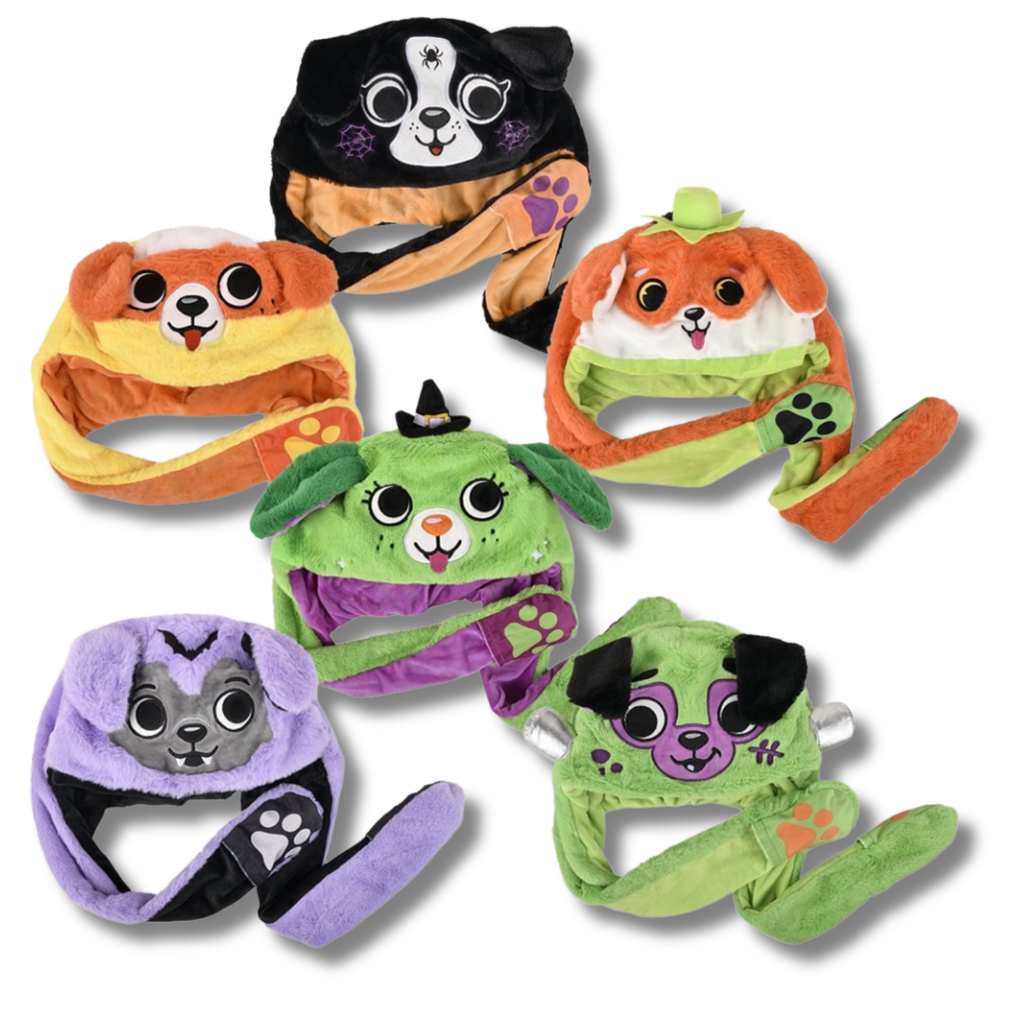 Halloween Themed Popping Ear Light Up Hat For Kids - Assorted